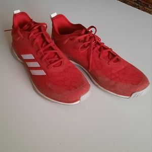 adidas Mens red shoes size 12
